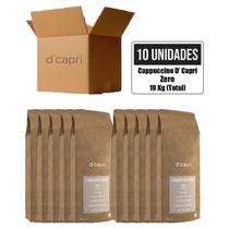 Kit C/ 10 Cappuccino Em Pó Zero Açúcar 1 Kg Di Capri Premium