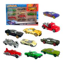 Kit C/10 Carrinhos Die-cast Miniatura Colecionável Kit C/10 Carrinhos Die-cast Miniatura Colecionável