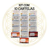 Kit c/ 10 cartelas bindi's indianos variados Kit c/ 10 cartelas bindi's indianos variados