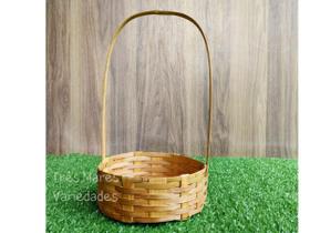 Kit C/10 Cesta De Bambu Fraldeira 15cm Decorativo Presente