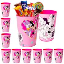 Kit c/ 10 Copos da Minnie para Doces Decoração Festa Infantil