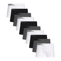 Kit C/10 Cuecas Boxer Microfibra Up Underwear 436 - Sortido