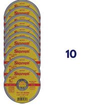 KIT C/ 10 Disco Abrasivo De Corte Starrett aço carbono e inox Dac115-24