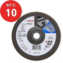 Kit c/10 disco flap std for metal fa gr80 180mm bosch Kit c/10 disco flap std for metal fa gr80 180mm bosch