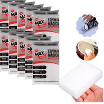 Kit c/ 10 Esponja Mágica para Limpeza Melanina Tira Mancha Limpa Parede Tênis etc