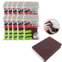 Kit c/ 10 Esponjas Mágicas de Limpeza Pesada Max Clean Faxina Ferrugem Inox