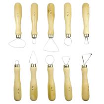 Kit c/ 10 Estecas de Madeira para Modelagem e Corte Sinoart Kit c/ 10 Estecas de Madeira para Modelagem e Corte Sinoart