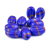 Kit c/10 Firmas Búzios 22mm Azul e Vermelha Murano Guias