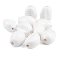 Kit c/ 10 Firmas de Búzios 22 mm Branca Murano Guias Kit c/ 10 Firmas de Búzios 22 mm Branca Murano Guias