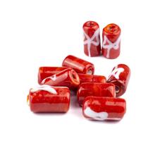 Kit c/ 10 Firmas Desenhada 17mm Xango Vermelho Murano Kit c/ 10 Firmas Desenhada 17mm Xango Vermelho Murano