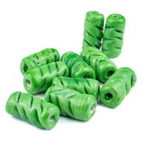 Kit c/ 10 Firmas Frisadas 22mm Verde Murano Guias Kit c/ 10 Firmas Frisadas 22mm Verde Murano Guias