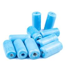 Kit c/ 10 Firmas Lisa 22mm Azul Claro Leitoso Murano Guias