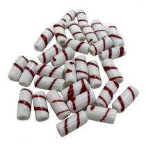 Kit c/ 10 Firmas Lisa 22mm Branco e Vermelho Murano Guias Kit c/ 10 Firmas Lisa 22mm Branco e Vermelho Murano Guias