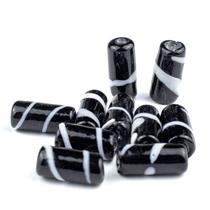 Kit c/ 10 Firmas Lisa 22mm Preto e Branco Murano Guias