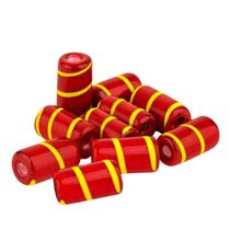 Kit c/ 10 Firmas Lisa 22mm Vermelho e Amarelo Guias Umbanda Kit c/ 10 Firmas Lisa 22mm Vermelho e Amarelo Guias Umbanda