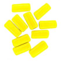 Kit c/ 10 Firmas Lisas 22mm Amarelo Gema Murano Guias - META ATACADO