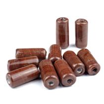 Kit c/ 10 Firmas Lisas 22mm Marrom Murano Guias Umbanda