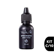 Kit c/10 Gotas Secantes de Esmalte para Unhas 10ml Vult