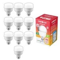 Kit C/10 Lâmpada Super Led Ourolux 20w 6500k Luz Branca Fria