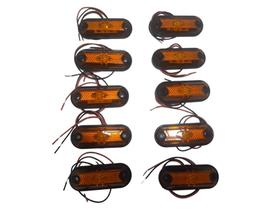 Kit c/10 Lanterna Led Amarela