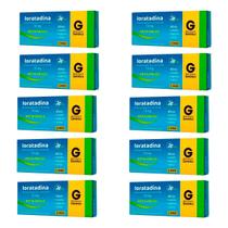 Kit C/ 10 Loratadina 10mg 12 Comprimidos