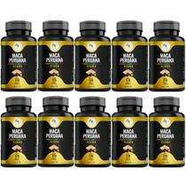 KIT C/10 Ma ca Perua na Negra Pura Premium 500mg 120 Cáps - Fits Life KIT C/10 Ma ca Perua na Negra Pura Premium 500mg 120 Cáps - Fits Life