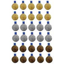 Kit C/10 Medalhas de Ouro + 10 Medalhas de Prata + 10 Medalhas de Bronze M43 Kit C/10 Medalhas de Ouro + 10 Medalhas de Prata + 10 Medalhas de Bronze M43