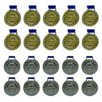 Kit C/10 Medalhas de Ouro + 10 Medalhas de Prata M30 Crespar