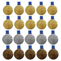 Kit C/10 Medalhas Ouro+5Medalhas Prata+5Medalhas Bronze M50