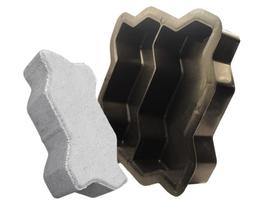 Kit c 10 Molde p Piso Intertravado Drenante 24x10x6 Paver Pavimentação Rua Calçada Lajota Pedra DIY