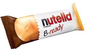 Kit C/10 Nutella B-ready Biscoitos Wafer Creme Nutella 22g