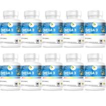 KIT C/10 Ômega 3 EPA DHA IFOS 120 Cáps 1000mg Fits Life KIT C/10 Ômega 3 EPA DHA IFOS 120 Cáps 1000mg Fits Life