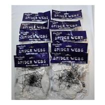 kit c/10 pac teia aranha branca 20g cada Halloween