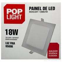 Kit C/10 Painel Led Glight Embutir Quadrado 18W 6500K Kit C/10 Painel Led Glight Embutir Quadrado 18W 6500K