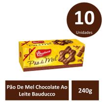 Kit c/10 Pão De Mel 240g Chocolate Ao Leite Bauducco - BAUDUCCO