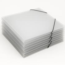 Kit C/10 Pasta Aba Elástico Transparente 245x335mm Alt.20mm