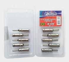 Kit C/ 10 Peças Cb90 Plug Adaptador Cromado Para Antena Kit C/ 10 Peças Cb90 Plug Adaptador Cromado Para Antena