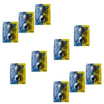 Kit c/ 10 Peças do Acabamento p/ Registro Blukit C-40 ABS Cromado p/ Deca/Docol 091101