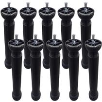 Kit C/ 10 Peças - Pe Para Armario Torre De 20 a 24cm Preto