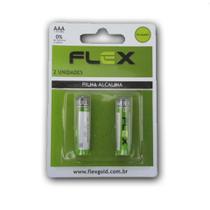 Kit C/ 10 Pilhas Alcalina AAA - Fx-AAAk2 - Cartela C/ 2 - Flex