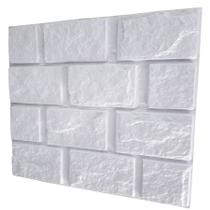 Kit C/ 10 Placas Revestimento Parede Alto Relevo Painel 3d cobre 2,5 m² (nature Branco) Kit C/ 10 Placas Revestimento Parede Alto Relevo Painel 3d cobre 2,5 m² (nature Branco)