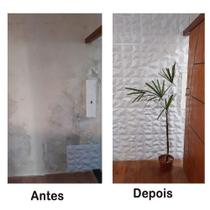 Kit C/ 10 Placas Revestimento Parede Alto Relevo Painel 3d (montanha branco)