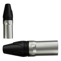 Kit c/10 plug's conectores xlr canon de linha, macho Kit c/10 plug's conectores xlr canon de linha, macho