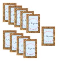 Kit c/ 10 Porta Retrato 10x15 Dourado Moldura Detalhada c/ vidro Kit c/ 10 Porta Retrato 10x15 Dourado Moldura Detalhada c/ vidro