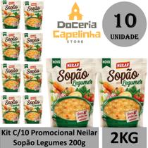 Kit C/10 Promocional Neilar Sopão Sabor Legumes 200g