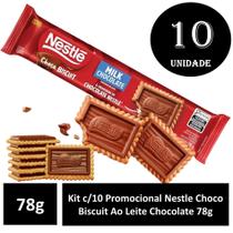 Kit c/10 Promocional Nestle Choco Biscuit Ao Leite 78g Kit c/10 Promocional Nestle Choco Biscuit Ao Leite 78g