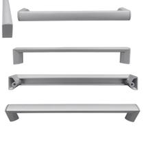 Kit c/10 Puxadores Less 160mm Cr Fosco para Móveis e Parafusos