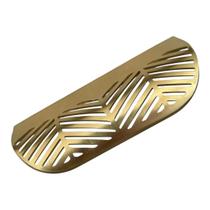 Kit c/10 Puxadores para Armários e Gavetas em Formato de Folha Dourado 12cm