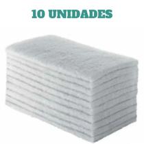 Kit C/10 Refil Limpa Tudo Fibra Branca Macia