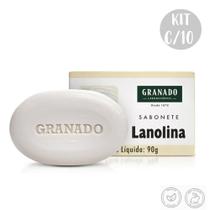 Kit c/10 Sabonetes Hidratante em Barra Lanolina Granado 90g